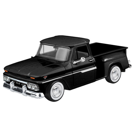 1966 GMC C1000 Fenderside Pickup Truck Black "Timeless Legends" Series 1/24 Diecast Model Car by Motormax-Motormax-ModelCars.com
