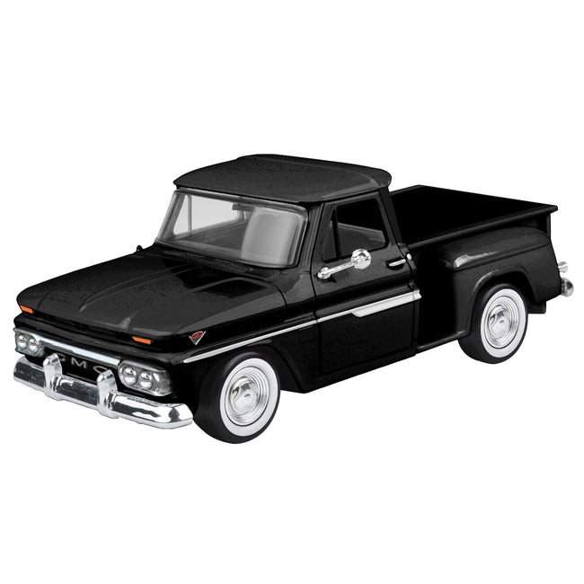 1966 GMC C1000 Fenderside Pickup Truck Black "Timeless Legends" Series 1/24 Diecast Model Car by Motormax-Motormax-ModelCars.com