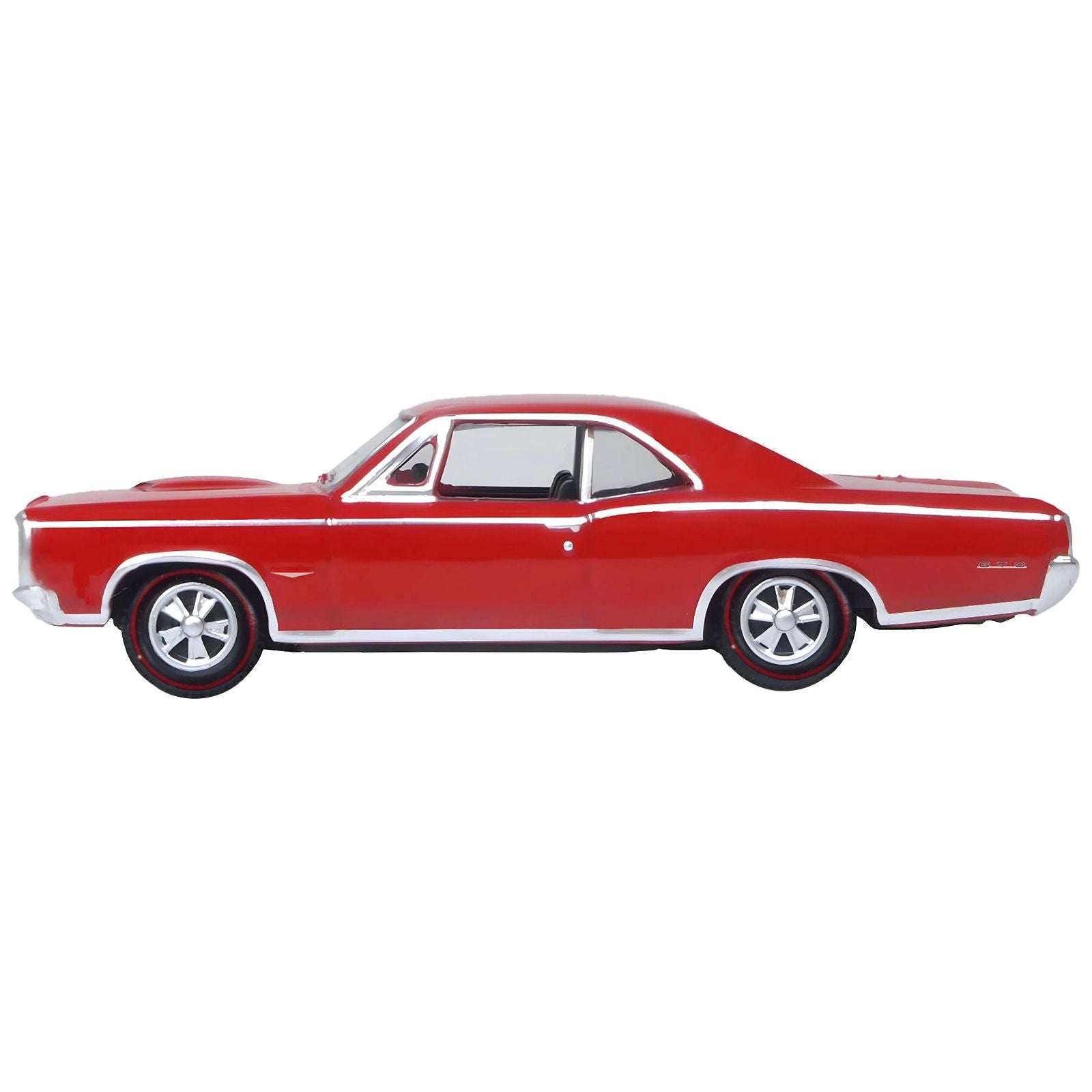 1966 Pontiac GTO Montero Red 1/87 (HO) Scale Diecast Model Car by Oxford Diecast - Oxford Diecast - ModelCars.com