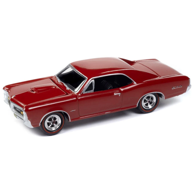1966 Pontiac GTO Montero Red "USPS (United States Postal Service)" Pop Culture 2024 Release 1 1/64 Diecast Model Car by Johnny Lightning - Johnny Lightning - ModelCars.com