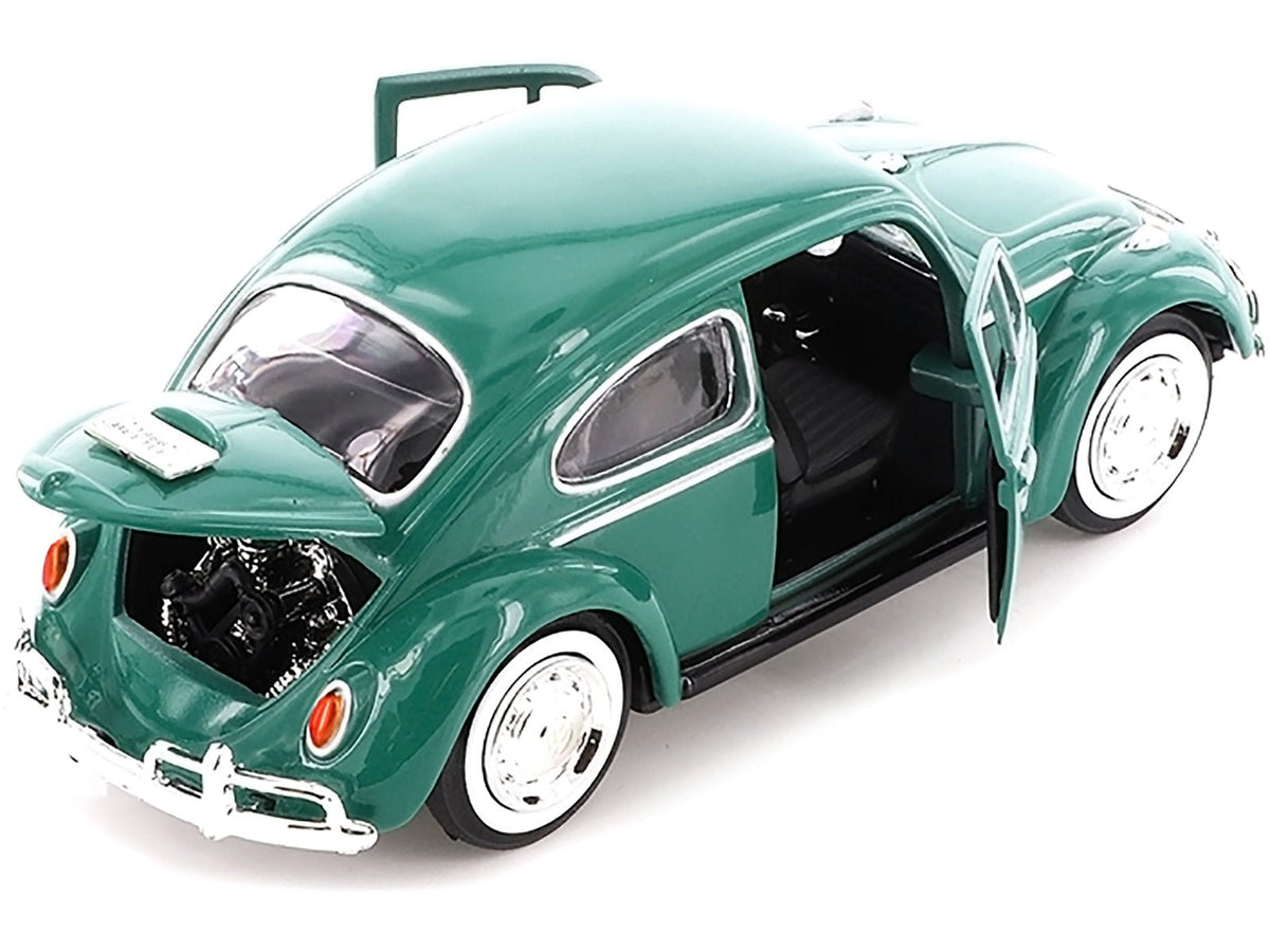 1966 Volkswagen Beetle Green 1/24 Diecast Model Car by Motormax-Motormax-ModelCars.com