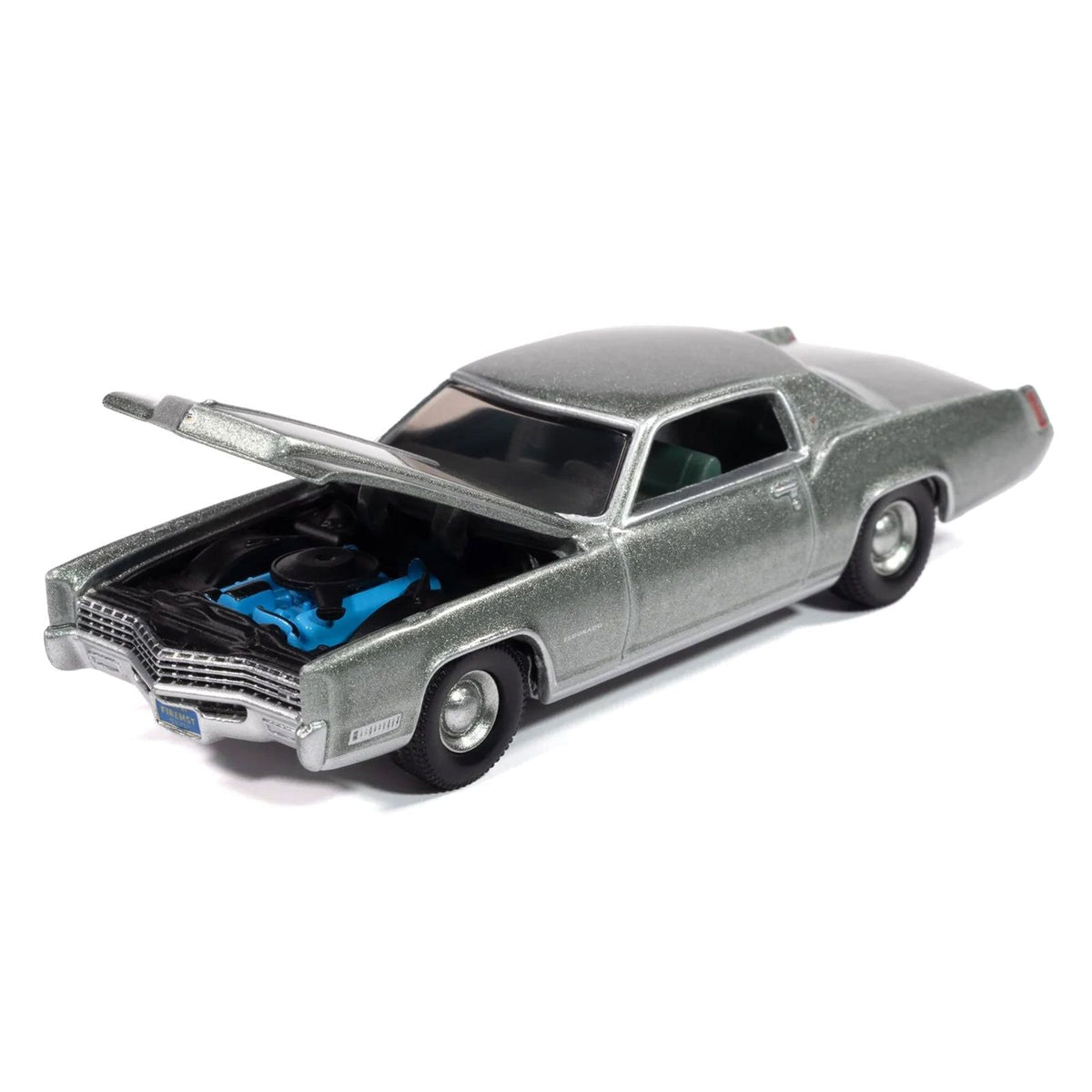 1967 Cadillac Eldorado Crystal Firemist Metallic with Green Interior "Luxury Cruisers" Series 1/64 Diecast Model Car by Auto World-Autoworld-ModelCars.com