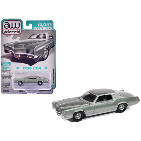 1967 Cadillac Eldorado Crystal Firemist Metallic with Green Interior "Luxury Cruisers" Series 1/64 Diecast Model Car by Auto World - Autoworld - ModelCars.com