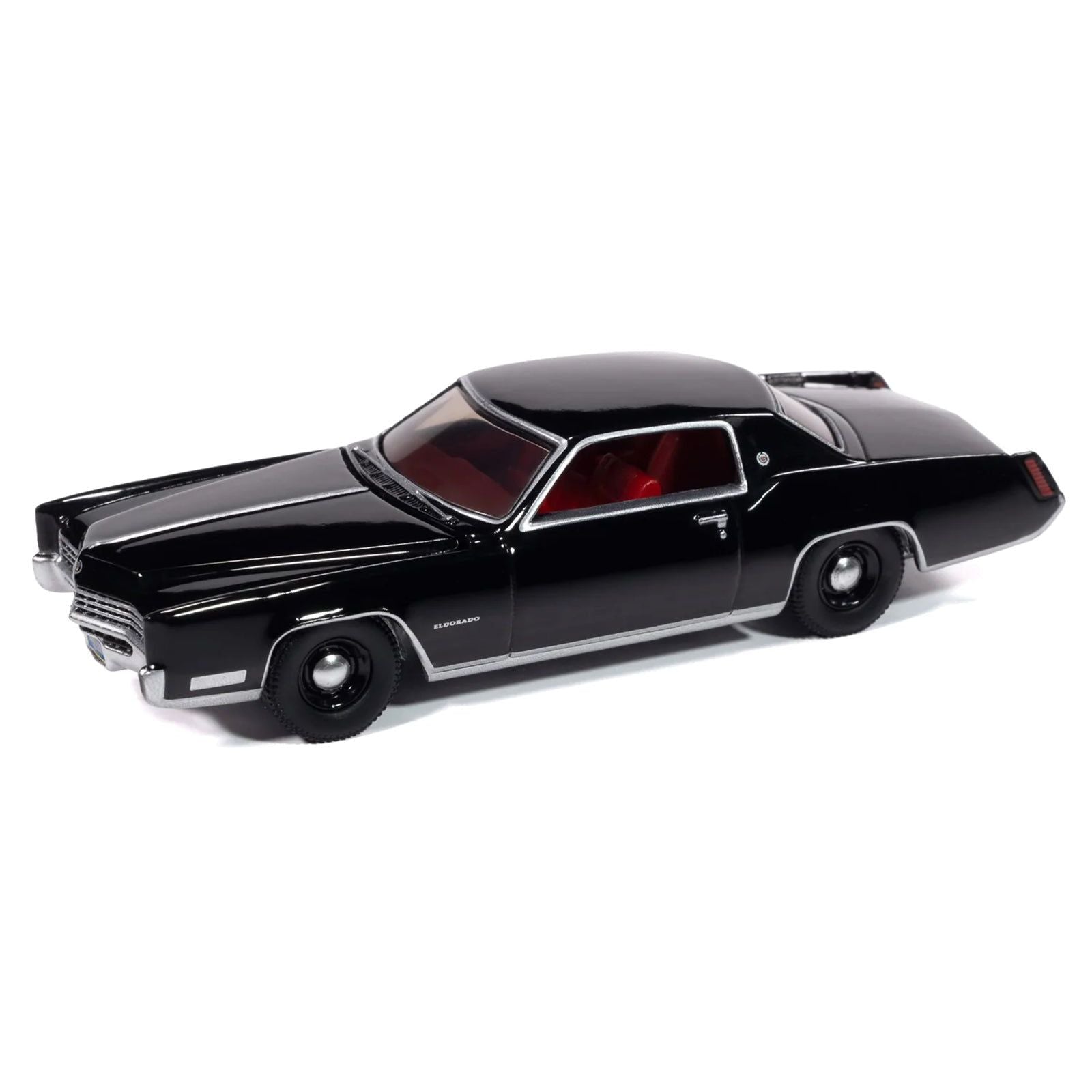 1967 Cadillac Eldorado Sable Black with Red Interior "Luxury Cruisers" Series 1/64 Diecast Model Car by Auto World - Autoworld - ModelCars.com