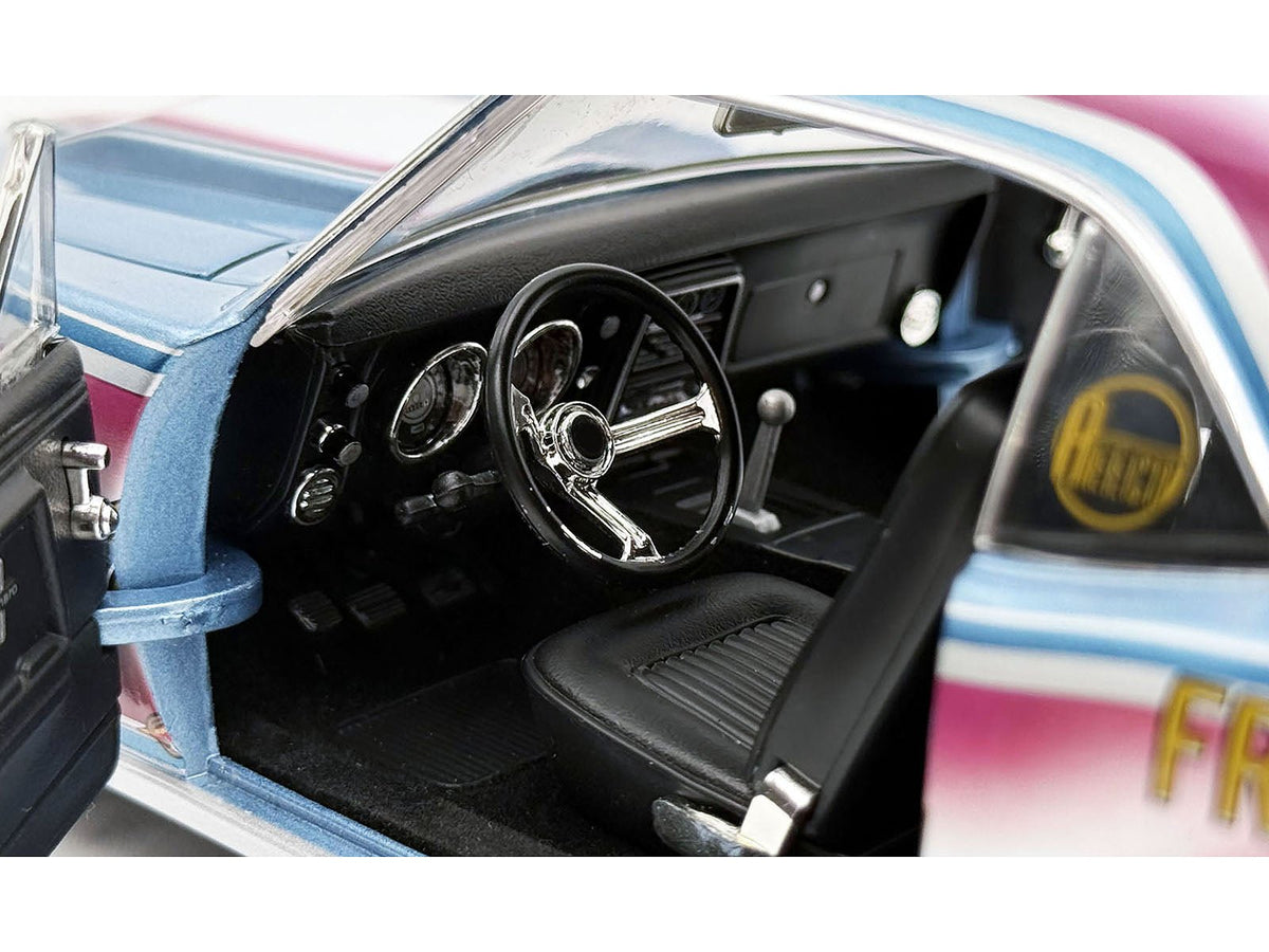1967 Chevrolet Camaro "Mr. Bardahl Drag Car" Blue Metallic with Red and White Graphics Limited Edition to 312 pieces Worldwide 1/18 Diecast Model Car by ACME-Acme-ModelCars.com