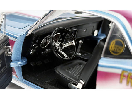 1967 Chevrolet Camaro "Mr. Bardahl Drag Car" Blue Metallic with Red and White Graphics Limited Edition to 312 pieces Worldwide 1/18 Diecast Model Car by ACME-Acme-ModelCars.com