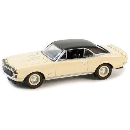 1967 Chevrolet Camaro SS/RS Cream with Black Vinyl Top "Vintage Ad Cars" Series 10 1/64 Diecast Model Car by Greenlight - Greenlight - ModelCars.com
