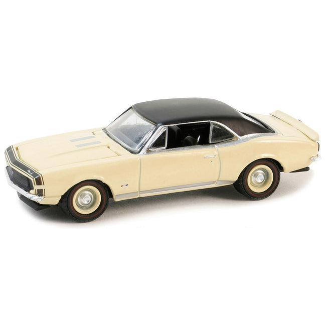 1967 Chevrolet Camaro SS/RS Cream with Black Vinyl Top "Vintage Ad Cars" Series 10 1/64 Diecast Model Car by Greenlight - Greenlight - ModelCars.com