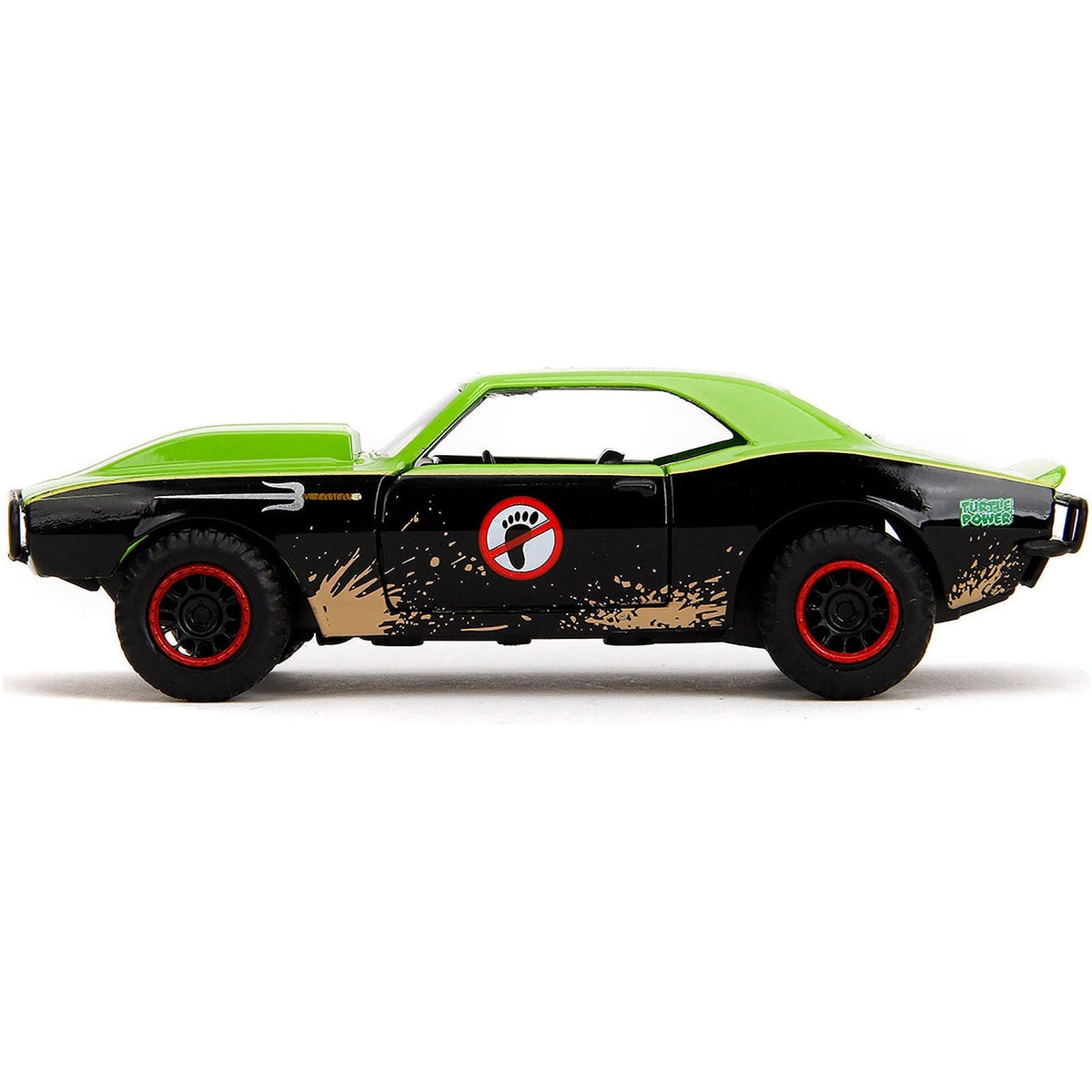 1967 Chevrolet Camaro "Teenage Mutant Ninja Turtles" Black and Green (Dirty) "Hollywood Rides" Series 1/32 Diecast Model Car by Jada-Jada-ModelCars.com
