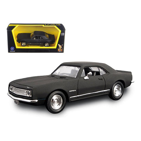 1967 Chevrolet Camaro Z28 Matt Black 1/43 Diecast Model Car by Road Signature - Road Signature - ModelCars.com