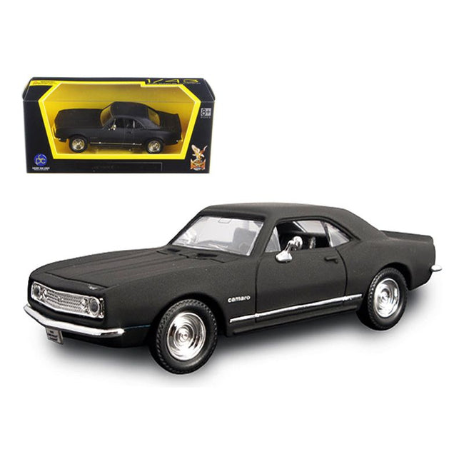 1967 Chevrolet Camaro Z28 Matt Black 1/43 Diecast Model Car by Road Signature - Road Signature - ModelCars.com