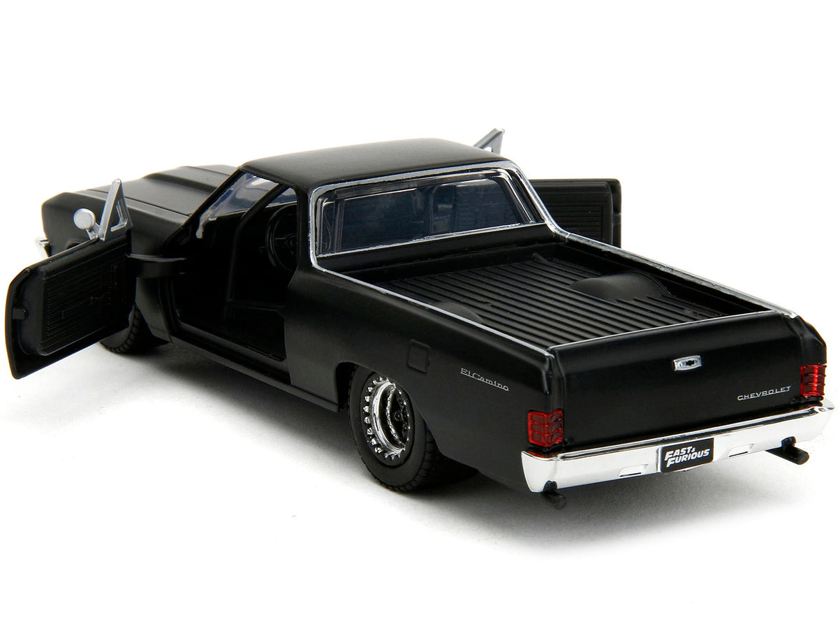 1967 Chevrolet El Camino Matt Black "Fast & Furious" Series 1/32 Diecast Model Car by Jada-Jada-ModelCars.com