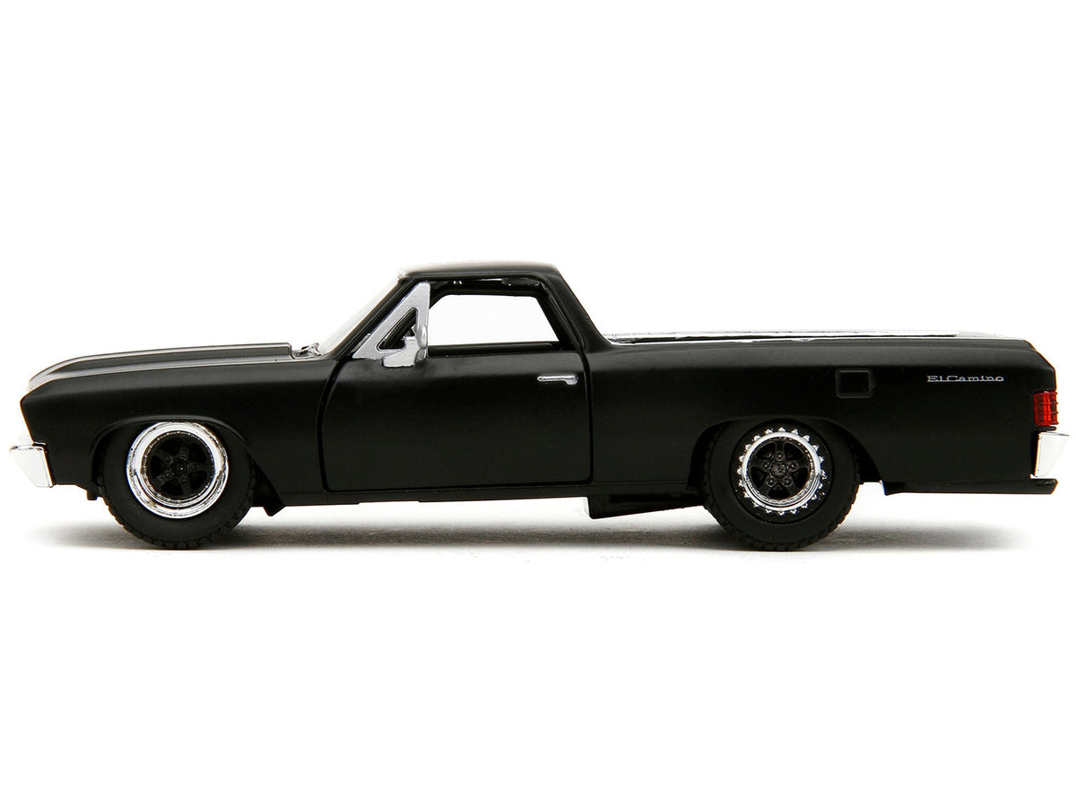 1967 Chevrolet El Camino Matt Black "Fast & Furious" Series 1/32 Diecast Model Car by Jada-Jada-ModelCars.com