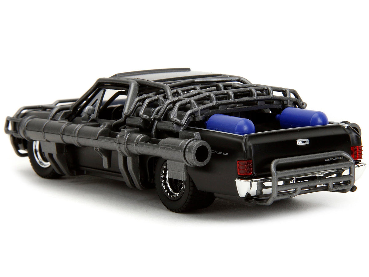 1967 Chevrolet El Camino with Cannons Matt Black "Fast X" (2023) Movie "Fast & Furious" Series 1/32 Diecast Model Car by Jada-Jada-ModelCars.com