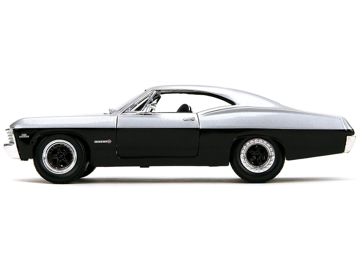 1967 Chevrolet Impala SS Silver Metallic and Black "Bigtime Muscle" Series 1/24 Diecast Model Car by Jada-Jada-ModelCars.com