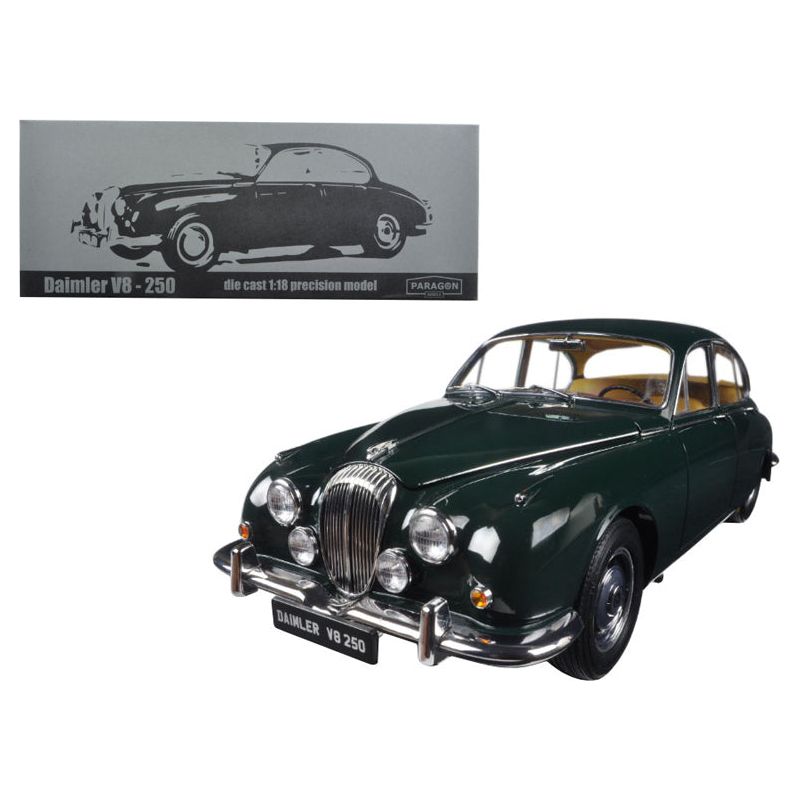 1967 Daimler V8 - 250 British Racing Green Left Hand Drive 1/18 Diecast Model Car by Paragon - Paragon - ModelCars.com