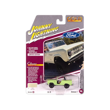 1967 Ford Bronco "Nick Cherrone" Glen Green "Classic Gold Collection" 1/64 Diecast Model Car by Johnny Lightning-Johnny Lightning-ModelCars.com