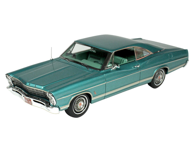 1967 Ford Galaxie Clearwater Aqua Metallic with Aqua Interior Limited Edition to 200 pieces Worldwide 1/43 Model Car by Goldvarg Collection-Goldvarg Collection-ModelCars.com
