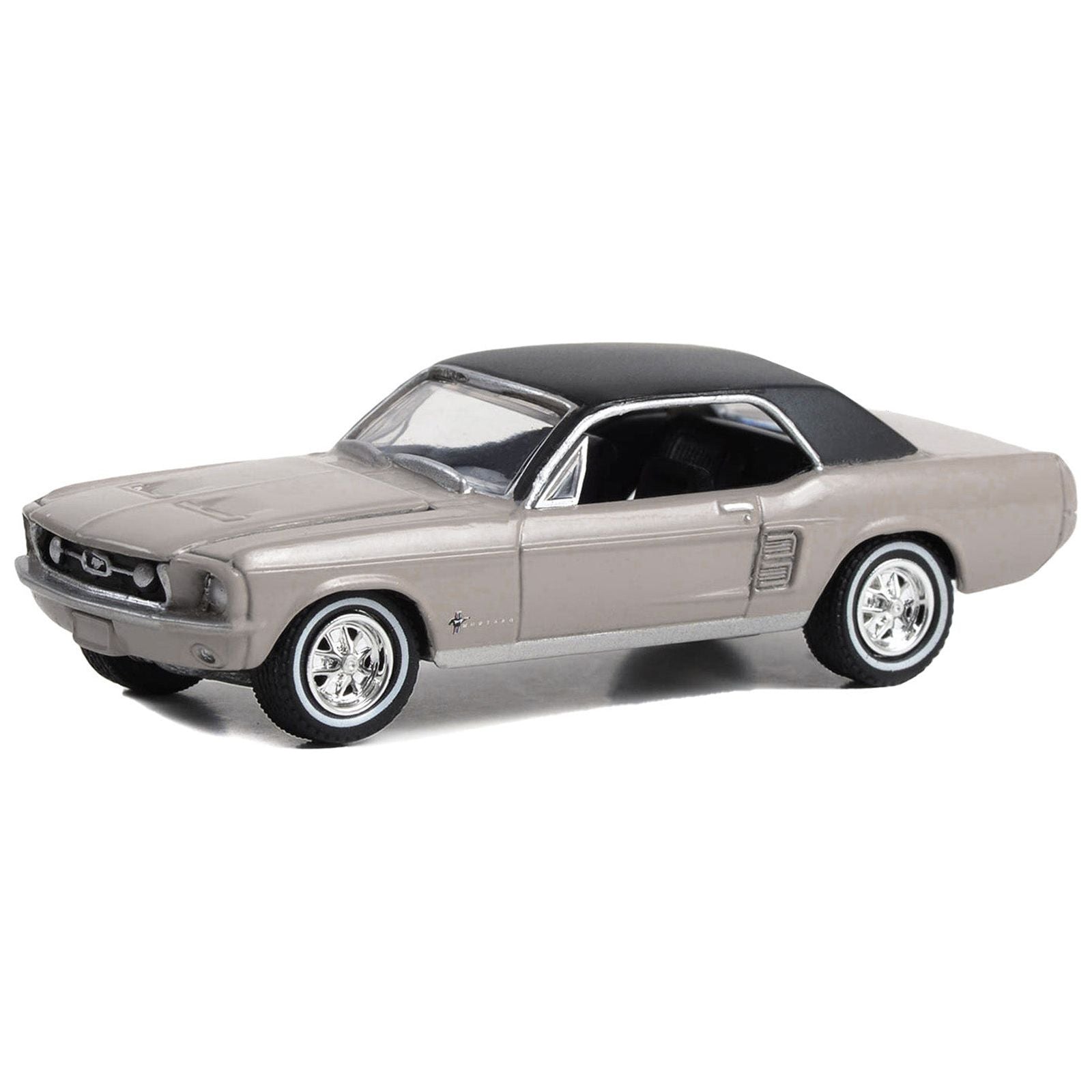 1967 Ford Mustang Coupe "She Country Special - Bill Goodro Ford Denver Colorado" Autumn Smoke with Black Top "Hobby Exclusive" Series 1/64 Diecast Model Car by Greenlight - Greenlight - ModelCars.com