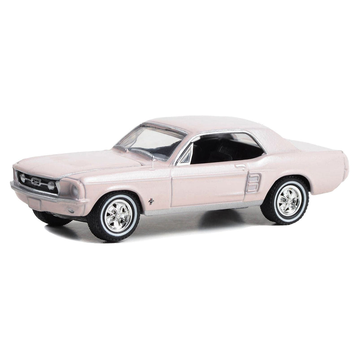 1967 Ford Mustang Coupe "She Country Special - Bill Goodro Ford Denver Colorado" Bermuda Sand "Hobby Exclusive" Series 1/64 Diecast Model Car by Greenlight - Greenlight - ModelCars.com