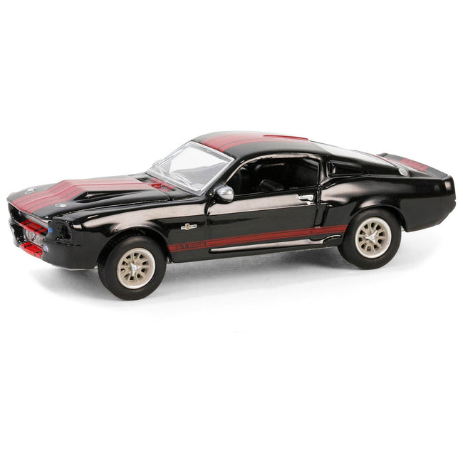 1967 Ford Mustang Eleanor Raven Black with Red Stripes (Scottsdale 2023) Barrett Jackson "Scottsdale Edition" Series 14 1/64 Diecast Model Car by Greenlight - Greenlight - ModelCars.com