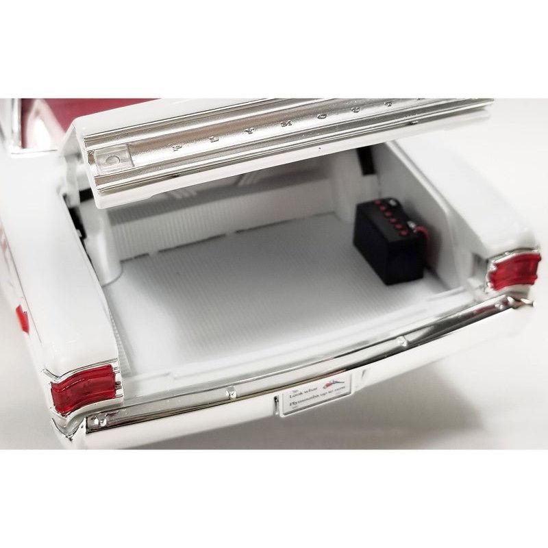 1967 Plymouth Belvedere II Super Stock "Don Grotheer" White with Graphics and Red Interior Limited Edition to 306 pieces Worldwide 1/18 Diecast Model Car by ACME-Acme-ModelCars.com