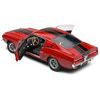 1967 Shelby GT500 Burgundy Red with Black Stripes 1/18 Diecast Model Car by Solido - Solido - ModelCars.com