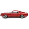 1967 Shelby GT500 Burgundy Red with Black Stripes 1/18 Diecast Model Car by Solido-Solido-ModelCars.com