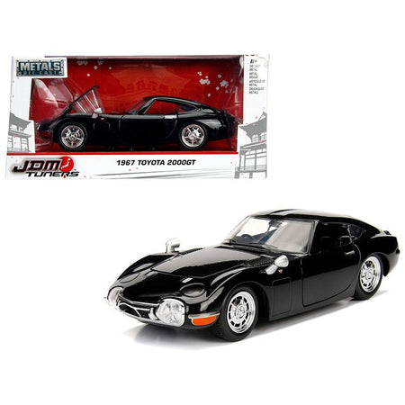 1967 Toyota 2000GT Coupe Black "JDM Tuners" 1/24 Diecast Model Car by Jada-Jada-ModelCars.com