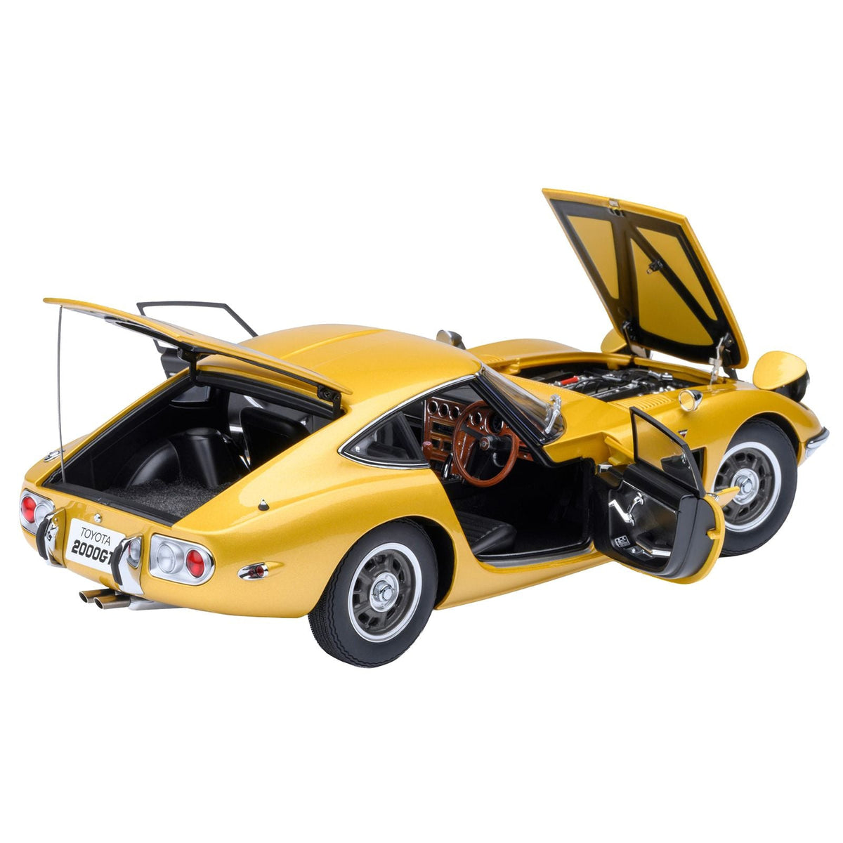 1967 Toyota 2000GT RHD (Right Hand Drive) Gold Metallic 1/18 Model Car by Autoart-Autoart-ModelCars.com