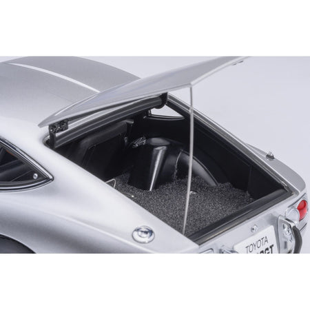 1967 Toyota 2000GT RHD (Right Hand Drive) Silver Metallic 1/18 Model Car by Autoart-Autoart-ModelCars.com