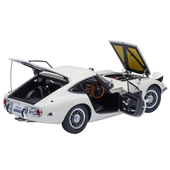 1967 Toyota 2000GT RHD (Right Hand Drive) White 1/18 Model Car by Autoart-Autoart-ModelCars.com