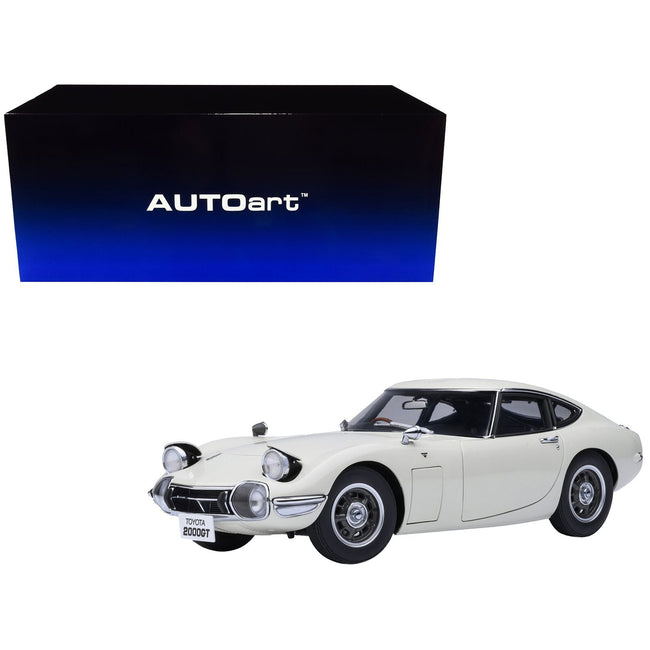 1967 Toyota 2000GT RHD (Right Hand Drive) White 1/18 Model Car by Autoart-Autoart-ModelCars.com