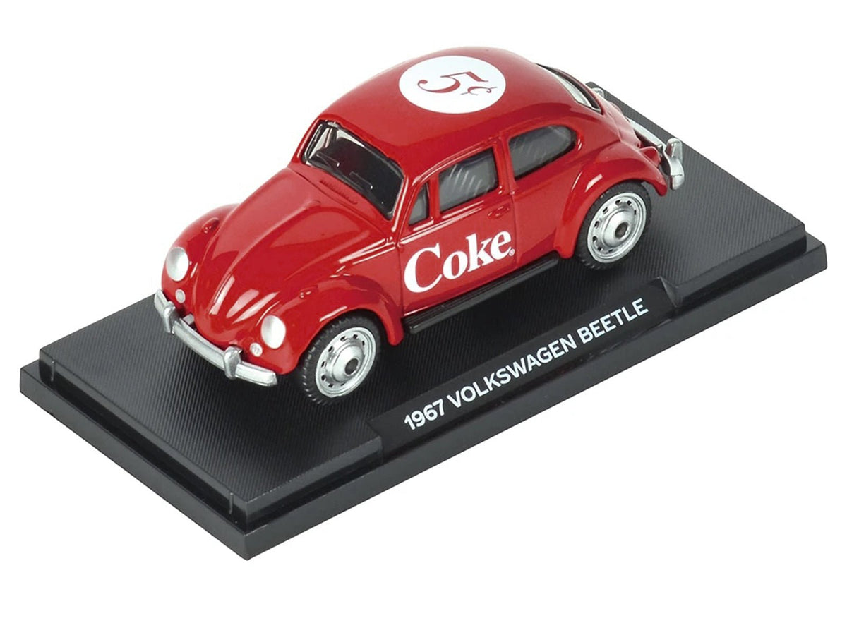 1967 Volkswagen Beetle "Coca-Cola" Red 1/50 Diecast Model by Motorcity Classics-Motorcity Classics-ModelCars.com