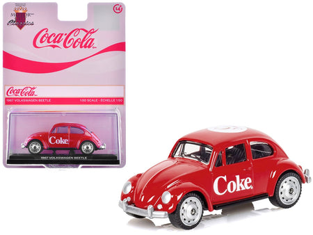 1967 Volkswagen Beetle "Coca-Cola" Red 1/50 Diecast Model by Motorcity Classics-Motorcity Classics-ModelCars.com