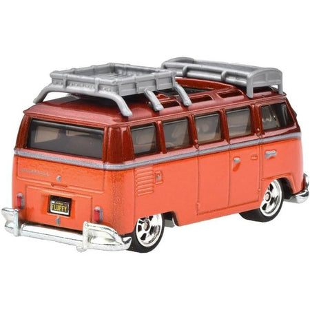 1967 Volkswagen Samba Bus Orange and Dark Red Metallic with Roof Rack "Boulevard" Series Diecast Model Car by Hot Wheels-Hotwheels-ModelCars.com