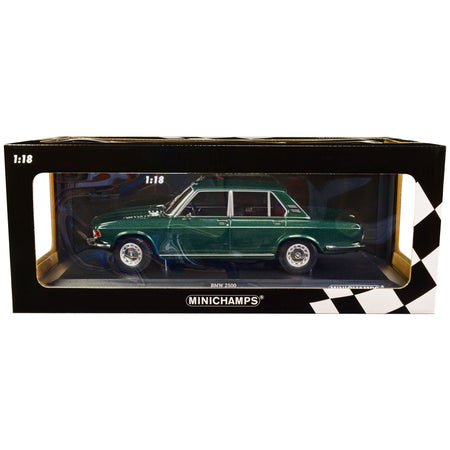 1968 BMW 2500 Green Metallic Limited Edition to 504 pieces Worldwide 1/18 Diecast Model Car by Minichamps - Minichamps - ModelCars.com