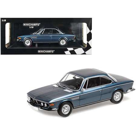 1968 BMW 2800 CS Blue Metallic Limited Edition to 600 pieces Worldwide 1/18 Diecast Model Car by Minichamps - Minichamps - ModelCars.com
