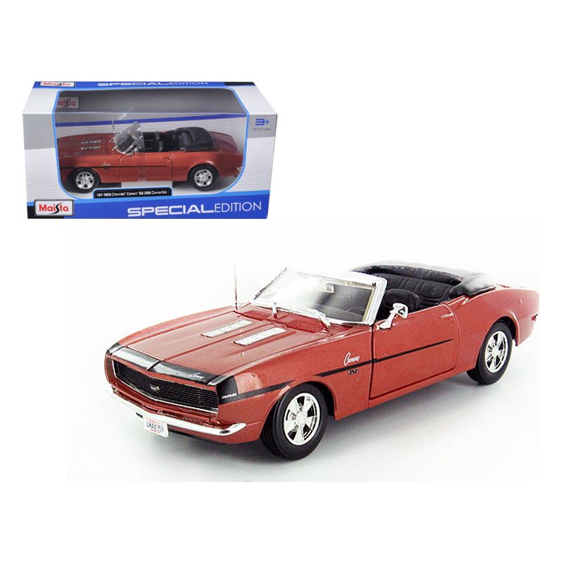 1968 Chevrolet Camaro SS 396 Convertible Bronze 1/24 Diecast Model Car by Maisto - Maisto - ModelCars.com