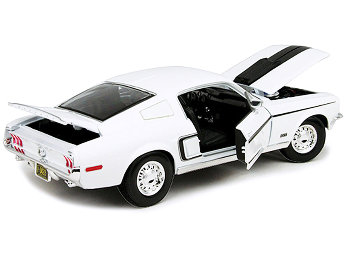 1968 Ford Mustang CJ Cobra Jet Blue 1/18 Diecast Model Car by Maisto-Maisto-ModelCars.com