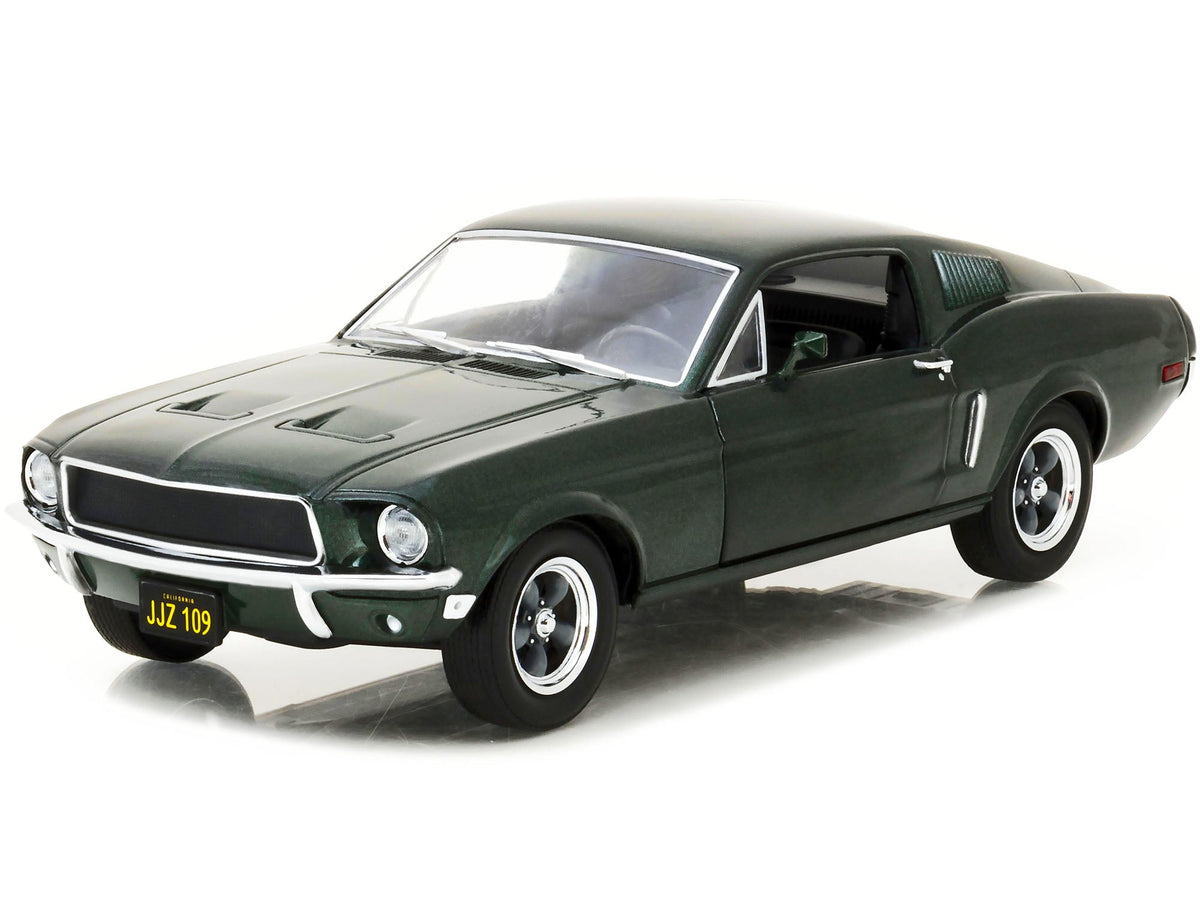 1968 Ford Mustang GT Fastback Highland Green Metallic 1/24 Diecast Model Car by Greenlight-Greenlight-ModelCars.com