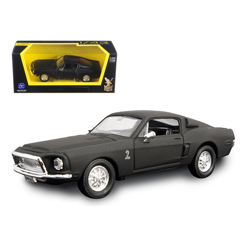 1968 Ford Mustang Shelby GT500 KR Matt Black 1/43 Diecast Model Car by Road Signature - Road Signature - ModelCars.com