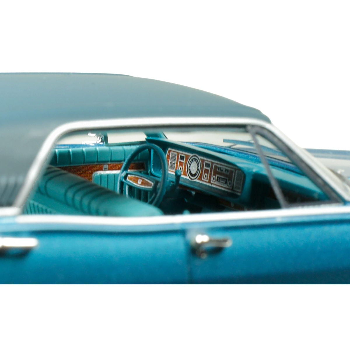 1968 Mercury Brougham Gulfstream Aqua Metallic with Blue Interior Limited Edition to 200 pieces Worldwide 1/43 Model Car by Goldvarg Collection-Goldvarg Collection-ModelCars.com