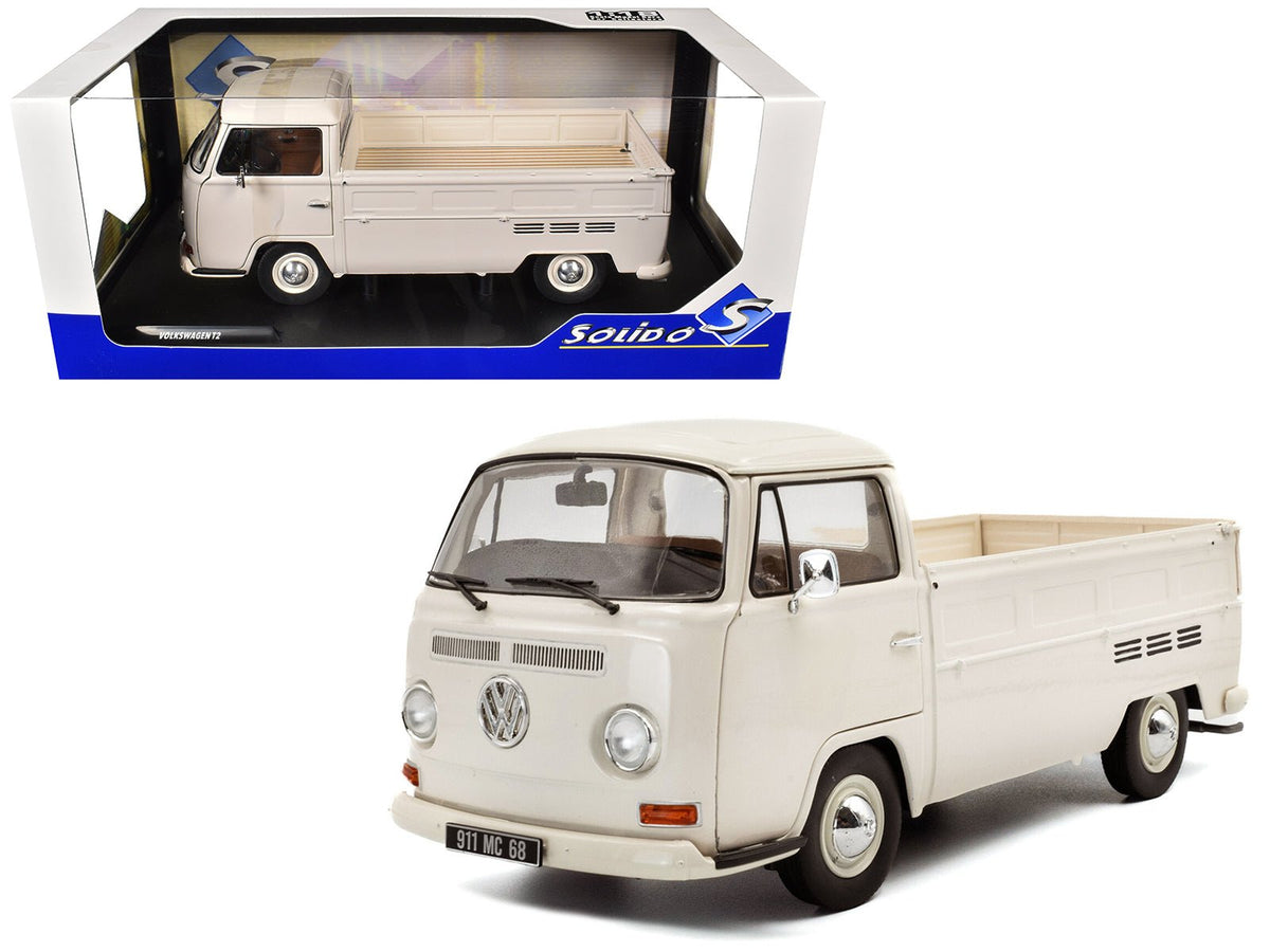 1968 Volkswagen T2 Pickup Truck Beige 1/18 Diecast Model Car by Solido-Solido-ModelCars.com