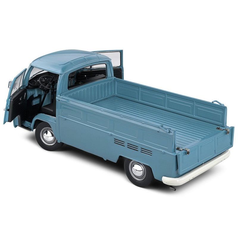 1968 Volkswagen T2 Pickup Truck Petrol Blue 1/18 Diecast Model Car by Solido-Solido-ModelCars.com