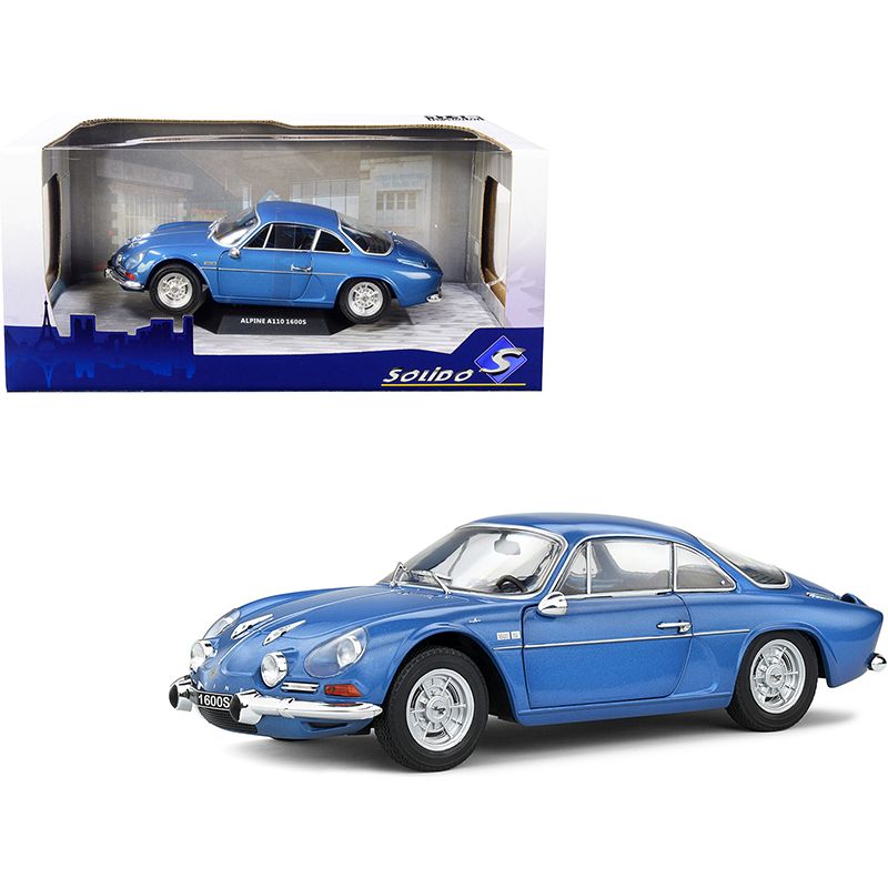 1969 Alpine A110 1600S Blue Alpine Metallic 1/18 Diecast Model Car by Solido-Solido-ModelCars.com