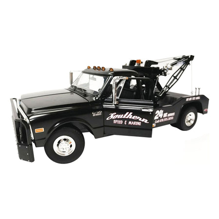 1969 Chevrolet C - 30 Wrecker Tow Truck "Southern Speed & Marine" Black 1/18 Diecast Model Car by Greenlight for ACME - Greenlight - ModelCars.com