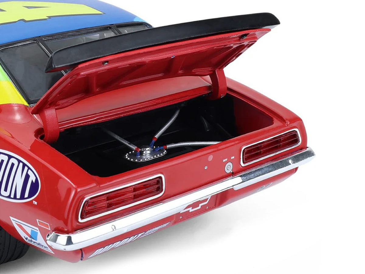 1969 Chevrolet Camaro #24 Jeff Gordon "Hendrick Motorsports First Win Tribute" Blue and Red with Rainbow Stripes 1/18 Diecast Model Car by Highway 61-Highway 61-ModelCars.com
