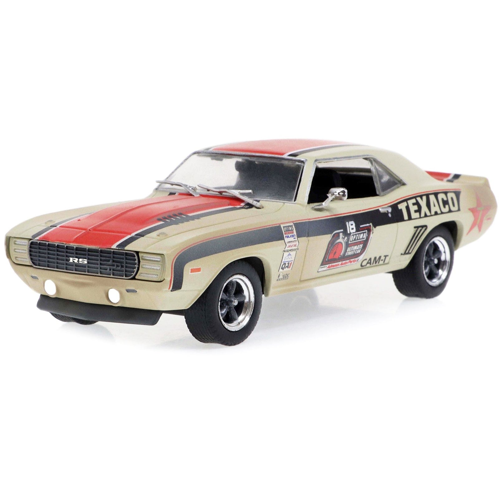 1969 Chevrolet Camaro RS 18 "Texaco" "OPTIMA Ultimate Street Car National Champion: GTV Class" (2021) (Raced Version) 1/43 Diecast Model Car by Greenlight - Greenlight - ModelCars.com