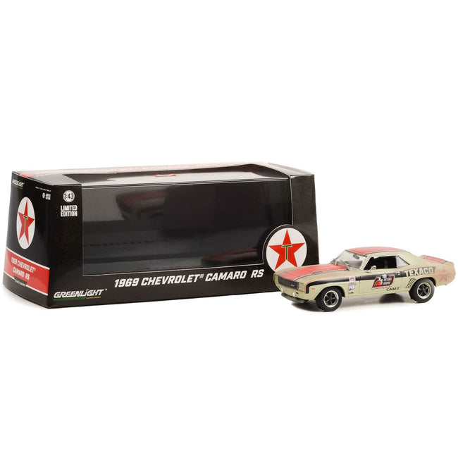 1969 Chevrolet Camaro RS #18 "Texaco" "OPTIMA Ultimate Street Car National Champion: GTV Class" (2021) (Raced Version) 1/43 Diecast Model Car by Greenlight-Greenlight-ModelCars.com